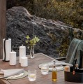 Świeca walec Outdoor zewnętrzna LED z ruchomym płomieniem 8,4x10 cm, biała - Uyuni
