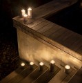 Świeca walec Outdoor zewnętrzna LED z ruchomym płomieniem 8,4x10 cm, biała - Uyuni