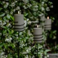 Świeca walec Outdoor zewnętrzna LED z ruchomym płomieniem 7,8x12,7  cm, Sandstone - Uyuni