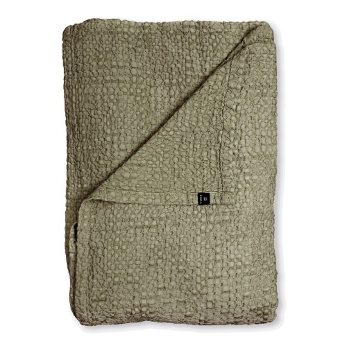 Narzuta na łóżko 160x260 z bawełny organicznej Dani, Sage - Himla