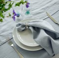Lniane serwetki materiałowe na stół 45x45 Sunshine Heavenly, 4-pak - Himla