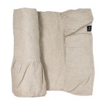 Obrus z falbanką lniany 170x270 Volin Oatmeal - Himla