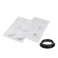Foremka do mini tart silikonowa z ringami Kit Tarte Ring Round Ø8 cm, zestaw - Silikomart