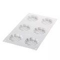 Forma do mini tart silikonowa z ringami Kit Tarte Ring Paradis Ø8 cm, zestaw - Silikomart
