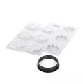 Forma do mini tart silikonowa z ringami Kit Tarte Ring Paradis Ø8 cm, zestaw - Silikomart
