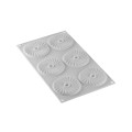 Forma silikonowa do topów na monoporcje i mini tarty Plissé Ø7,5 cm - Silikomart