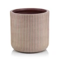 Donica z włókna ceramicznego Ø 45 cm, brązowa - Polnix