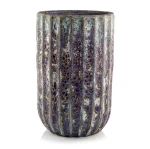 Duża donica ceramiczna mrozoodporna 67 cm z pionowymi żłobieniami - Polnix