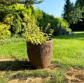 Mrozoodporna donica ogrodowa ręcznie wykonana Ø 46 cm, brąz - Polnix