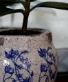 Ceramiczna osłonka z efektem postarzania Ø 18 cm - Polnix