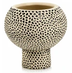 Osłonka ceramiczna na nodze Ø 16 cm ze wzorem w cętki - Polnix