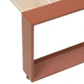 Niski stolik ogrodowy Allure 79x79x30 cm, Beige Mahogany - Hesperide