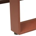 Niski stolik ogrodowy Allure 79x79x30 cm, Beige Mahogany - Hesperide