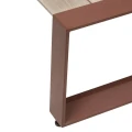 Niski stolik ogrodowy Allure 97x97x36 cm, Beige Mahogany - Hesperide