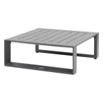 Niski stolik ogrodowy Allure 79x79x30 cm, grafitowy - Hesperide