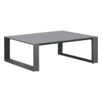 Niski stolik ogrodowy Allure 97x97x37 cm, grafitowy - Hesperide