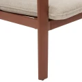 Zestaw mebli ogrodowych Flovia 4-osobowy z aluminium i texaline, Mahogany - Hesperide