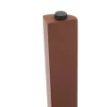 Zestaw mebli ogrodowych Flovia 4-osobowy z aluminium i texaline, Mahogany - Hesperide