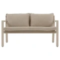 Zestaw mebli ogrodowych Flovia 4-osobowy z aluminium i texaline, Clay - Hesperide