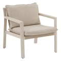 Zestaw mebli ogrodowych Flovia 4-osobowy z aluminium i texaline, Clay - Hesperide