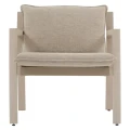 Zestaw mebli ogrodowych Flovia 4-osobowy z aluminium i texaline, Clay - Hesperide