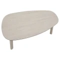 Zestaw mebli ogrodowych Flovia 4-osobowy z aluminium i texaline, Clay - Hesperide