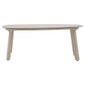 Zestaw mebli ogrodowych Flovia 4-osobowy z aluminium i texaline, Clay - Hesperide