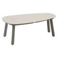 Zestaw mebli ogrodowych Flovia 4-osobowy z aluminium i texaline, Laurel green - Hesperide