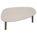 Zestaw mebli ogrodowych Flovia 4-osobowy z aluminium i texaline, Laurel green - Hesperide