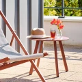 Mały stolik na balkon Saona Ø50, Mahogany - Hesperide