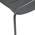 Krzesło ogrodowe stalowe Alegoria, Graphite - Hesperide