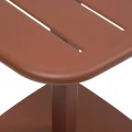 Stolik ogrodowy stalowy Alegoria 70x70, Mahogany - Hesperide
