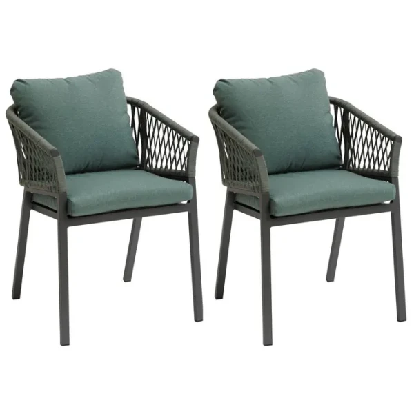 Krzesła na balkon Oriengo Olive, 2 szt - Hesperide