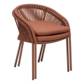 Krzesło ogrodowe z podłokietnikami Oryon, Mahogany - Hesperide