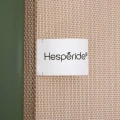 Krzesło ogrodowe do sztaplowania z wysokim oparciem i podłokietnikami Axant, Linen Laurel Green - Hesperide
