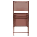 Krzesła składane ogrodowe Modula, 4 szt, Mahogany - Hesperide