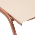 Leżak ogrodowy na kółkach Bonao, Linen Mahogany - Hesperide