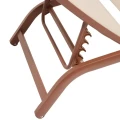Leżak ogrodowy na kółkach Bonao, Linen Mahogany - Hesperide