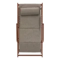 Leżak balkonowy Lunivia, aluminiowy składany lekki, Mahogany - Hesperide