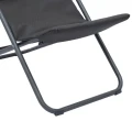 Leżak ogrodowy składany Mirael, Anthracite Graphite - Hesperide