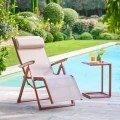 Fotel ogrodowy rozkładany Decima, Linen Mahogany - Hesperide