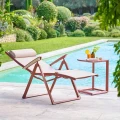 Fotel ogrodowy rozkładany Decima, Linen Mahogany - Hesperide
