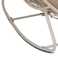 Bujany fotel ogrodowy w kształcie jajka Paopao, Beige Clay - Hesperide