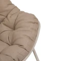 Bujany fotel ogrodowy w kształcie jajka Paopao, Beige Clay - Hesperide