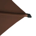 Parasol ogrodowy boczny, kwadratowy Manoa 2,5x2,5, Mahogany - Hesperide