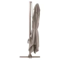 Parasol ogrodowy na wysięgniku kwadratowy 3x3 m Melhia z tkaniną olefin, Linen Clay - Hesperide