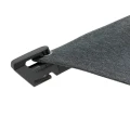 Parasol ogrodowy na wysięgniku kwadratowy 3x3 m Melhia z tkaniną olefin, Graphite - Hesperide