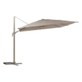 Parasol ogrodowy na wysięgniku prostokątny 4x3 m Melhia z tkaniną olefin, Linen Clay - Hesperide