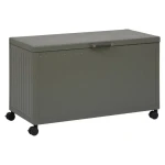 Skrzynia ogrodowa metalowa 510L, Edenio 130x60x78, zielona - Hesperide