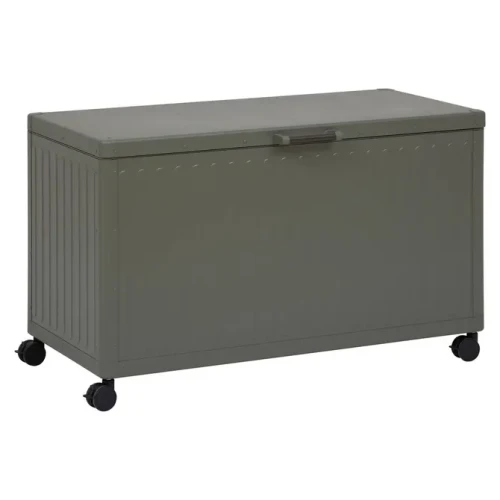 Skrzynia ogrodowa metalowa 510L, Edenio 130x60x78, zielona - Hesperide